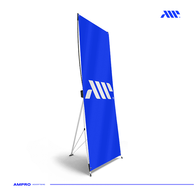 تصميم وطباعة X Banner احترافي